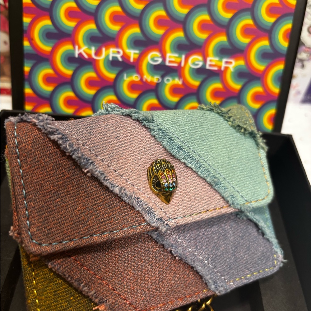 Kurt Geiger Multicolor Denim Micro Kensington 🌈 - Picture 9 of 16